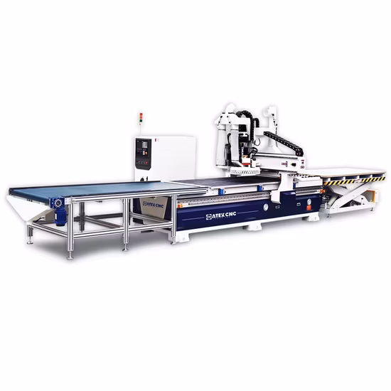 1224 Holz-CNC-Fräser mit Rotations- und Vakuumadsorption zum Gravieren, Schnitzen, Bohren und Fräsen von Holztüren, Möbeln